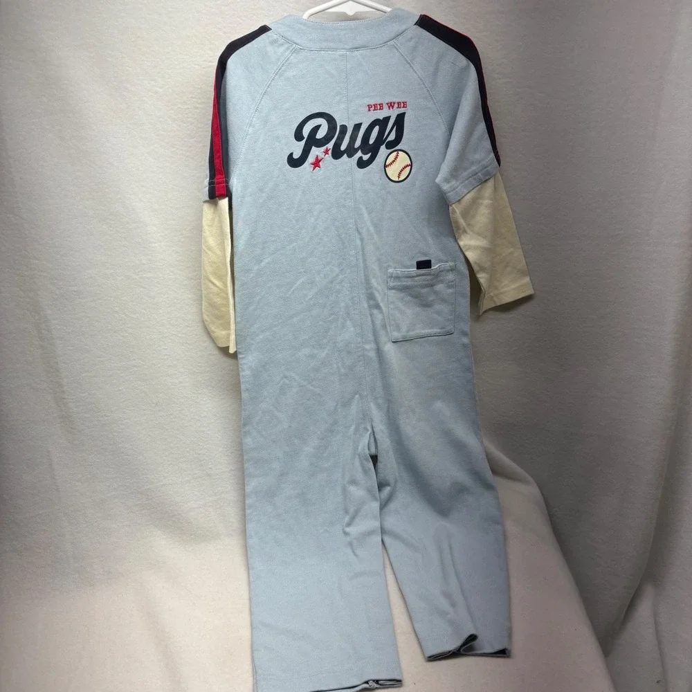 Gymboree Kids Baseball Jersey‎ Style One Piece Sleepwear Pajamas 3T